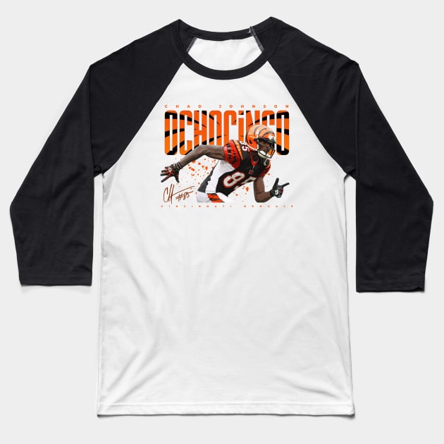 Chad Johnson Ochocinco Baseball T-Shirt by Juantamad